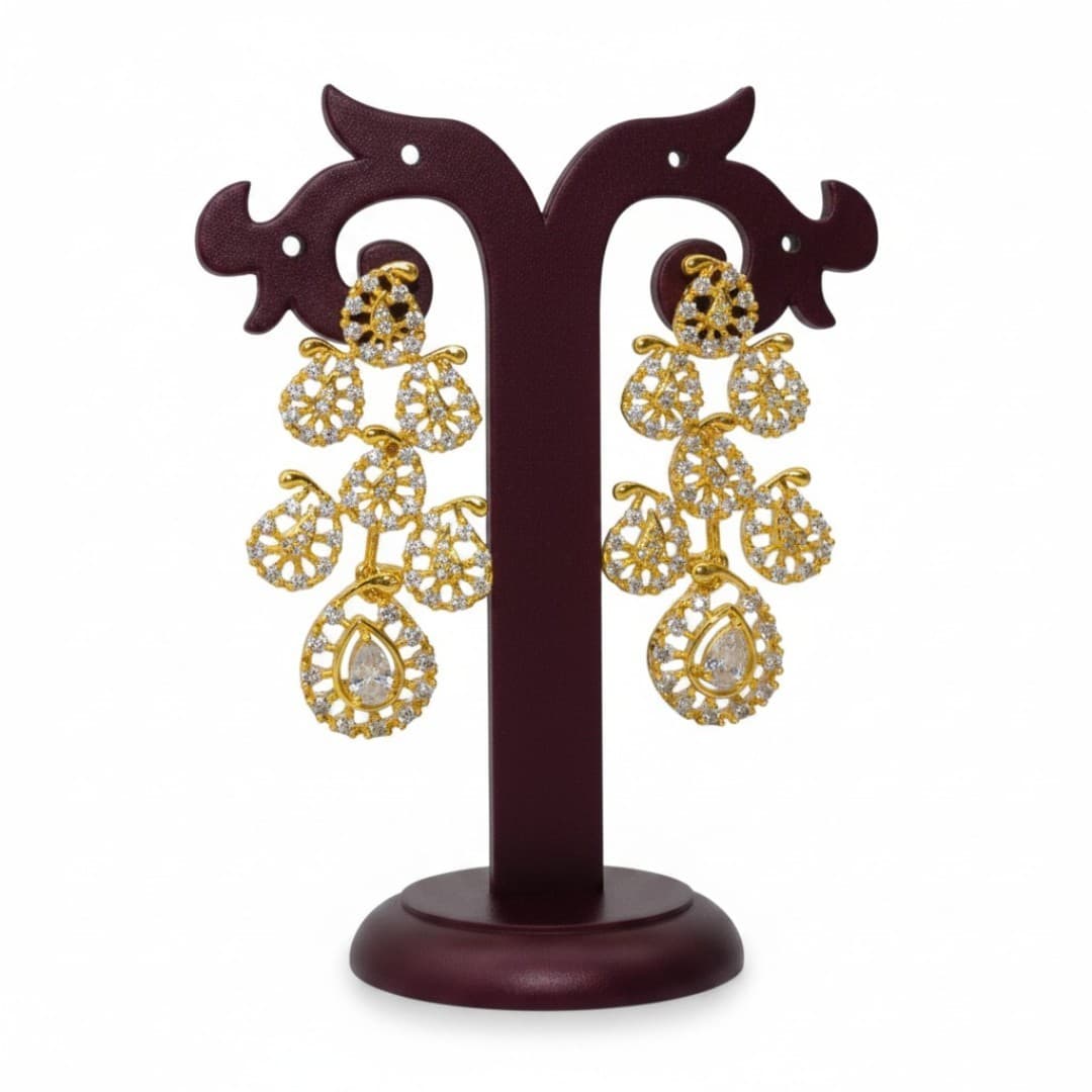 Zarvani Dewdrop Necklace Set